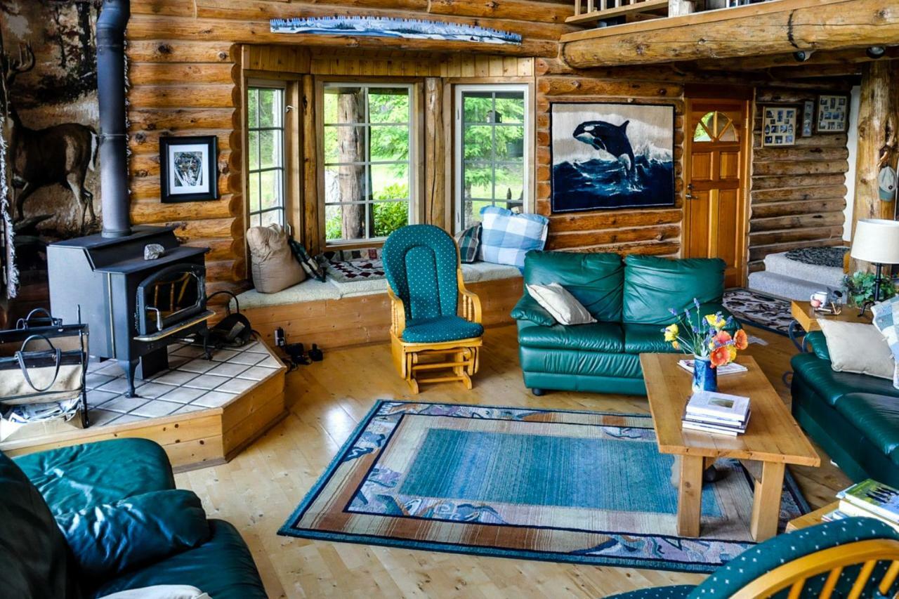 Port Stanley Log Home On Lopez-Spencer Spit מראה חיצוני תמונה